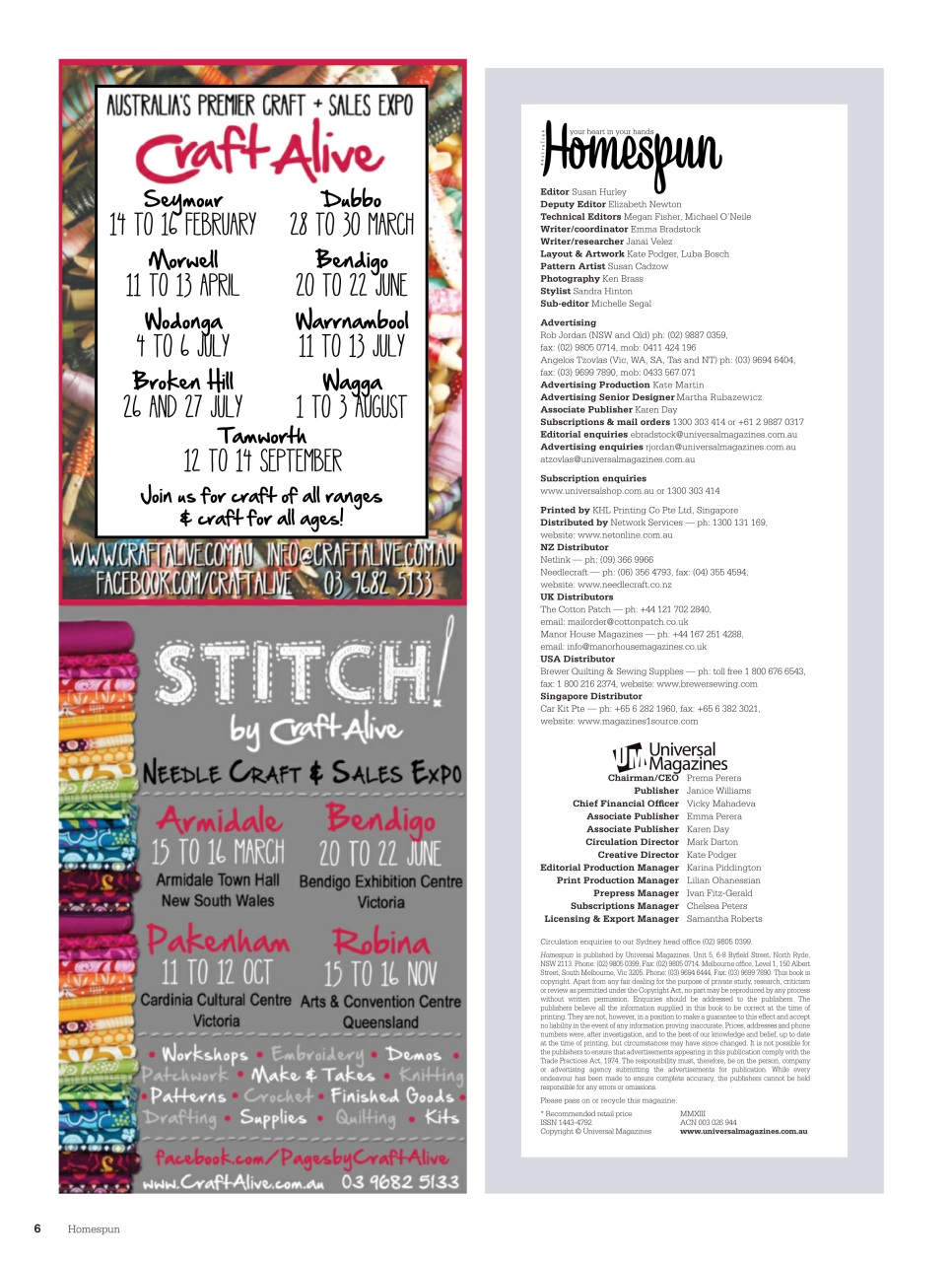 Homespun Preview Pages