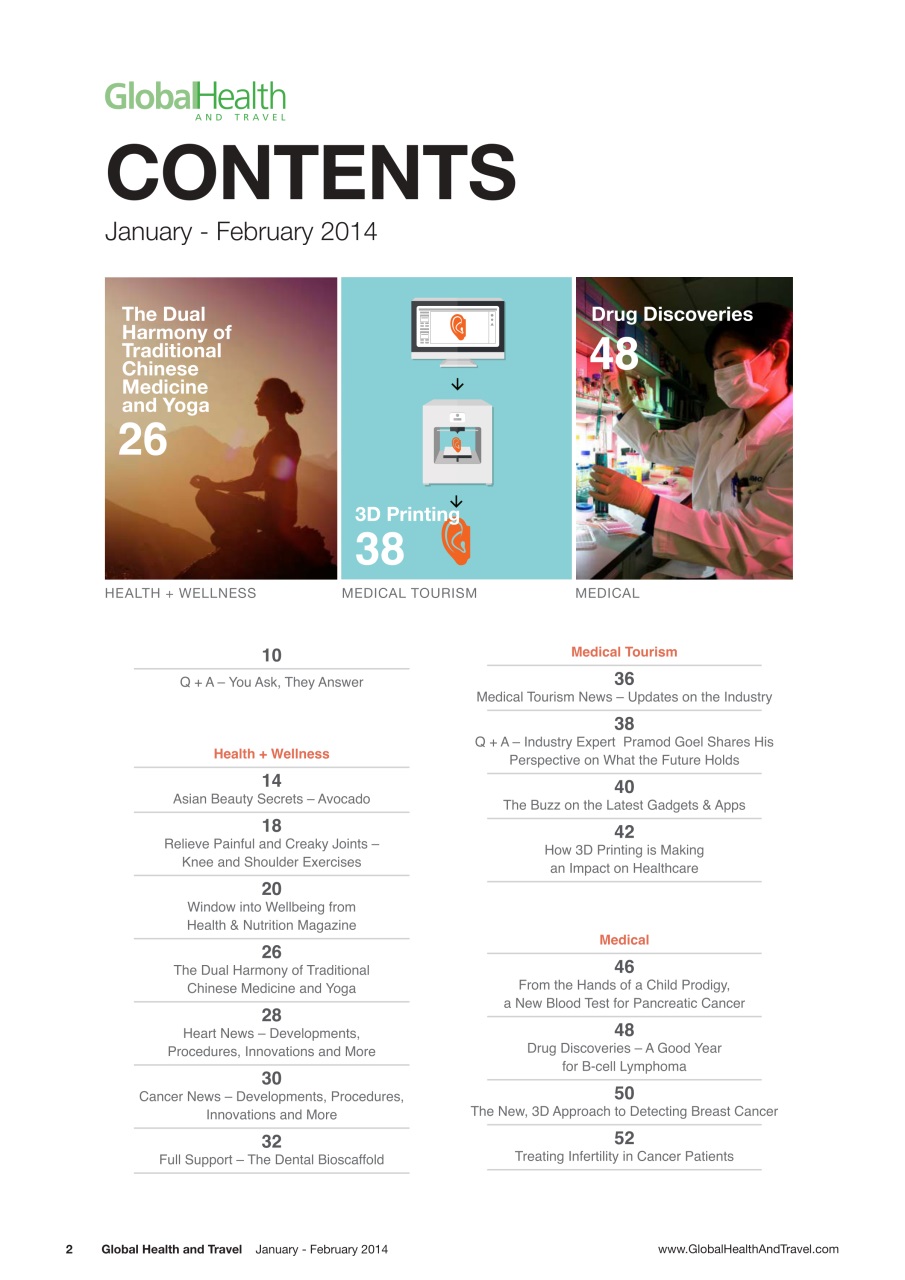 Global Health and Travel Preview Pages