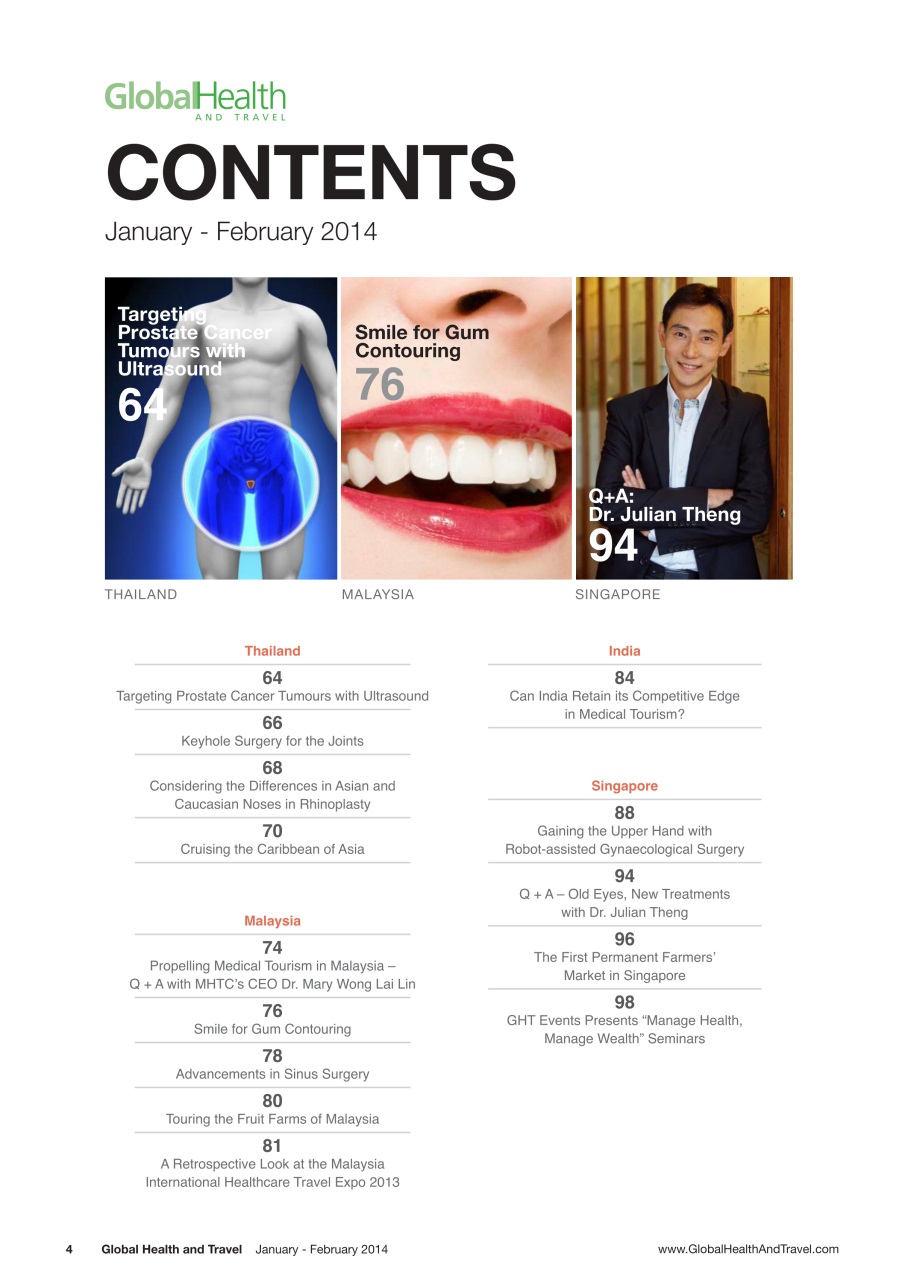 Global Health and Travel Preview Pages