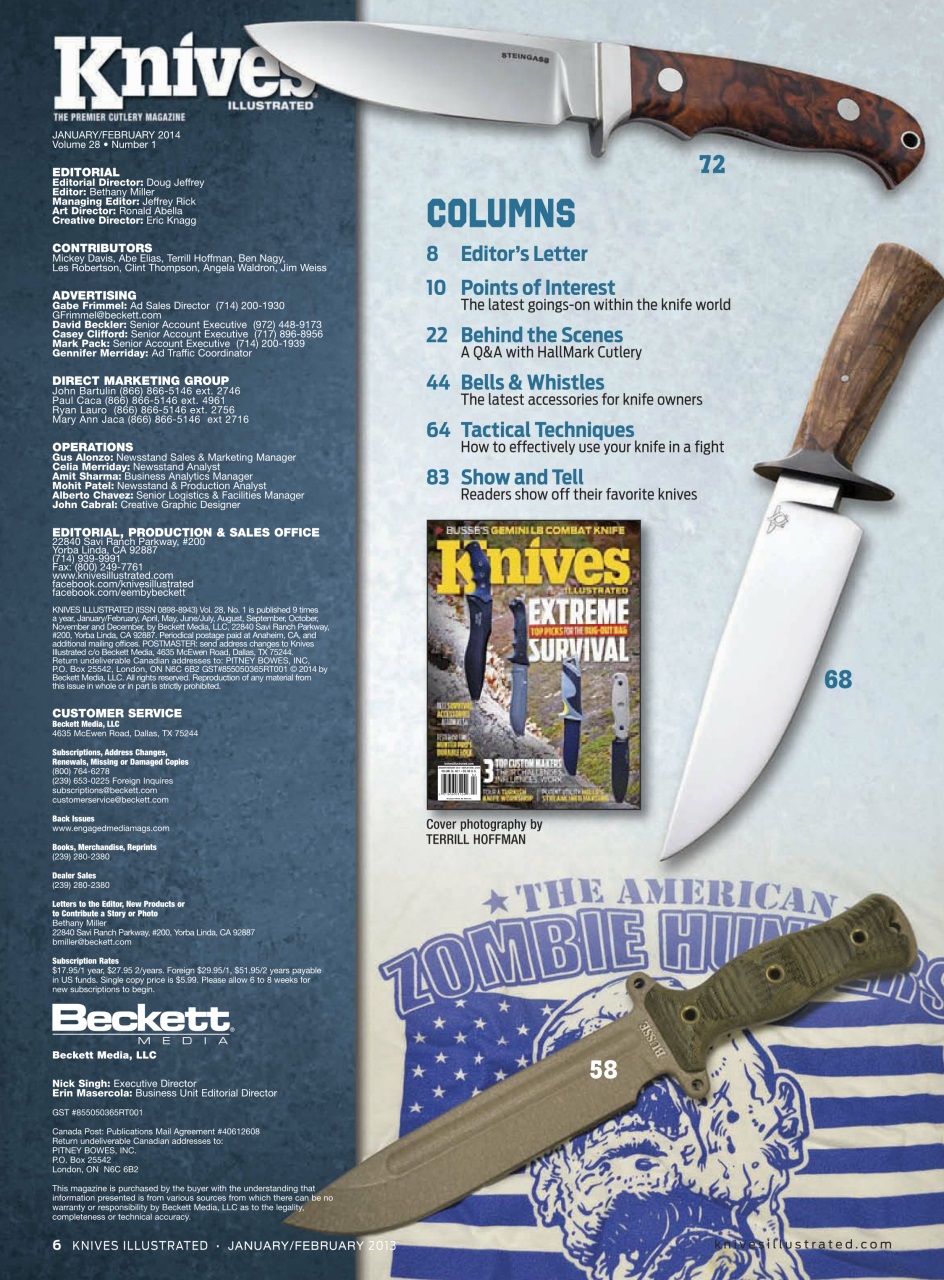 Knives Illustrated Preview Pages