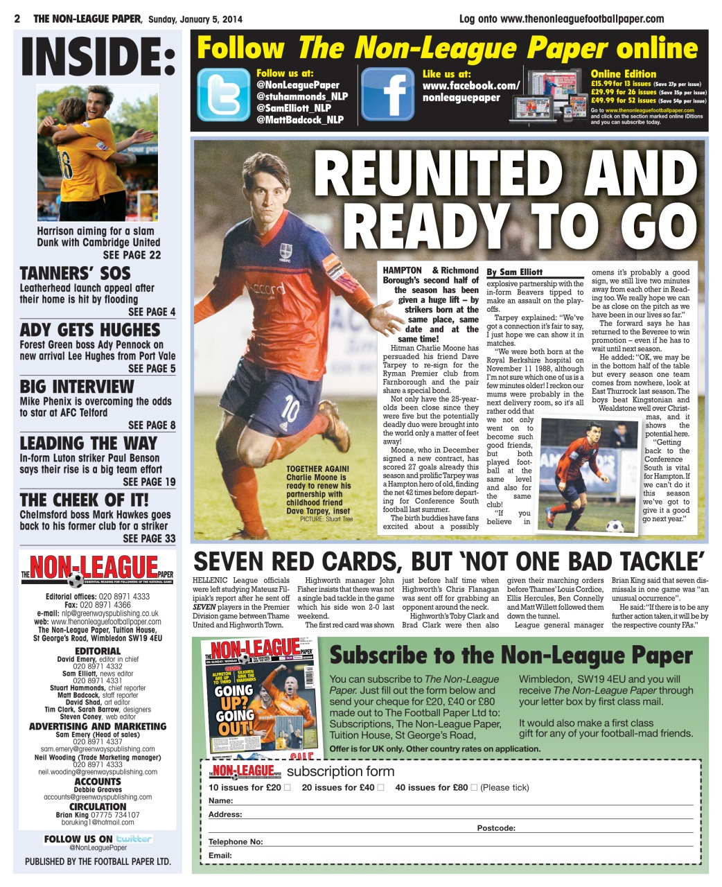The Non-League Football Paper Preview Pages