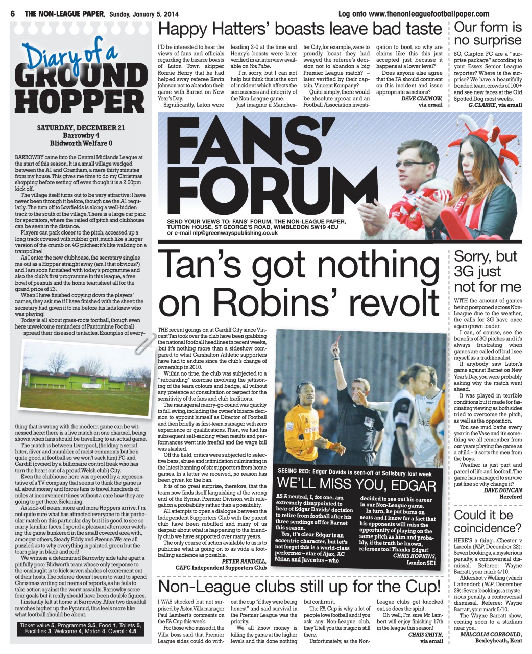 The Non-League Football Paper Preview Pages