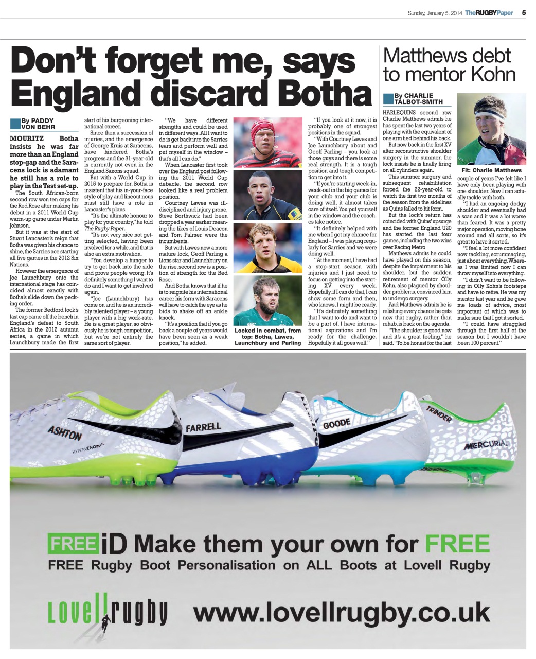 The Rugby Paper Preview Pages