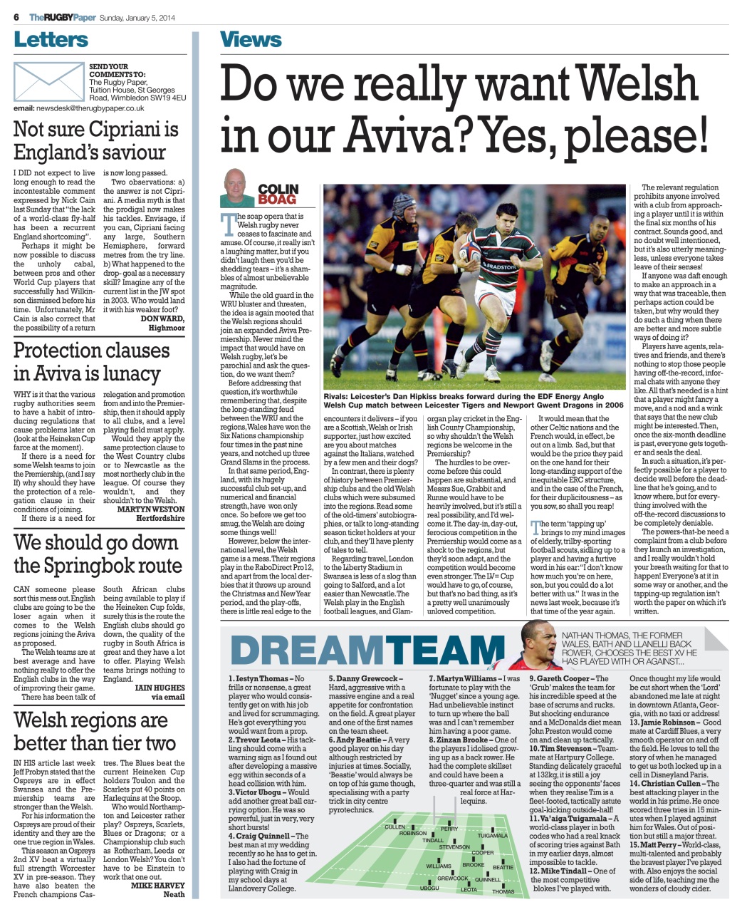 The Rugby Paper Preview Pages