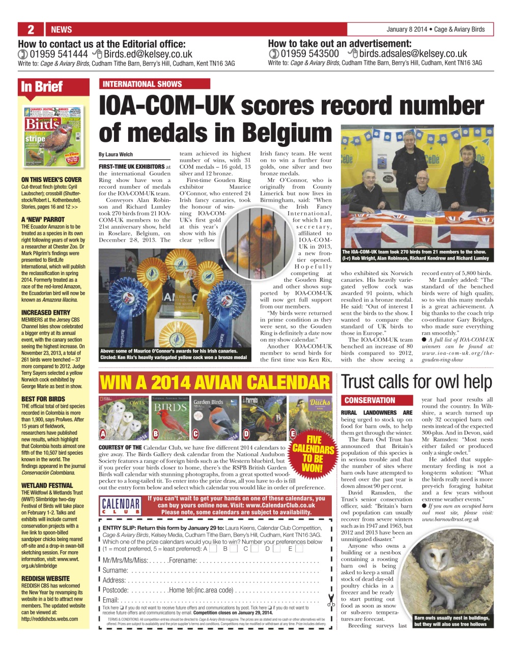 Cage & Aviary Birds Preview Pages