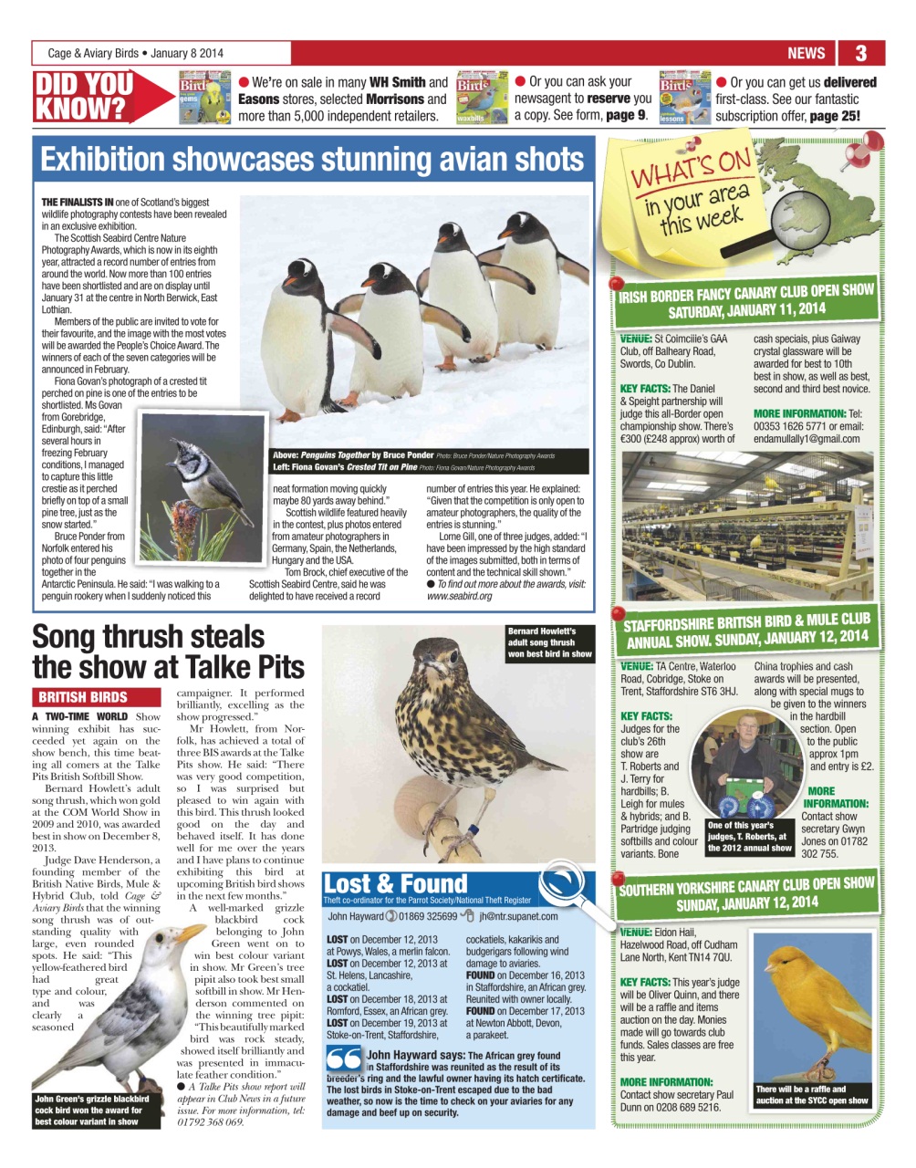 Cage & Aviary Birds Preview Pages