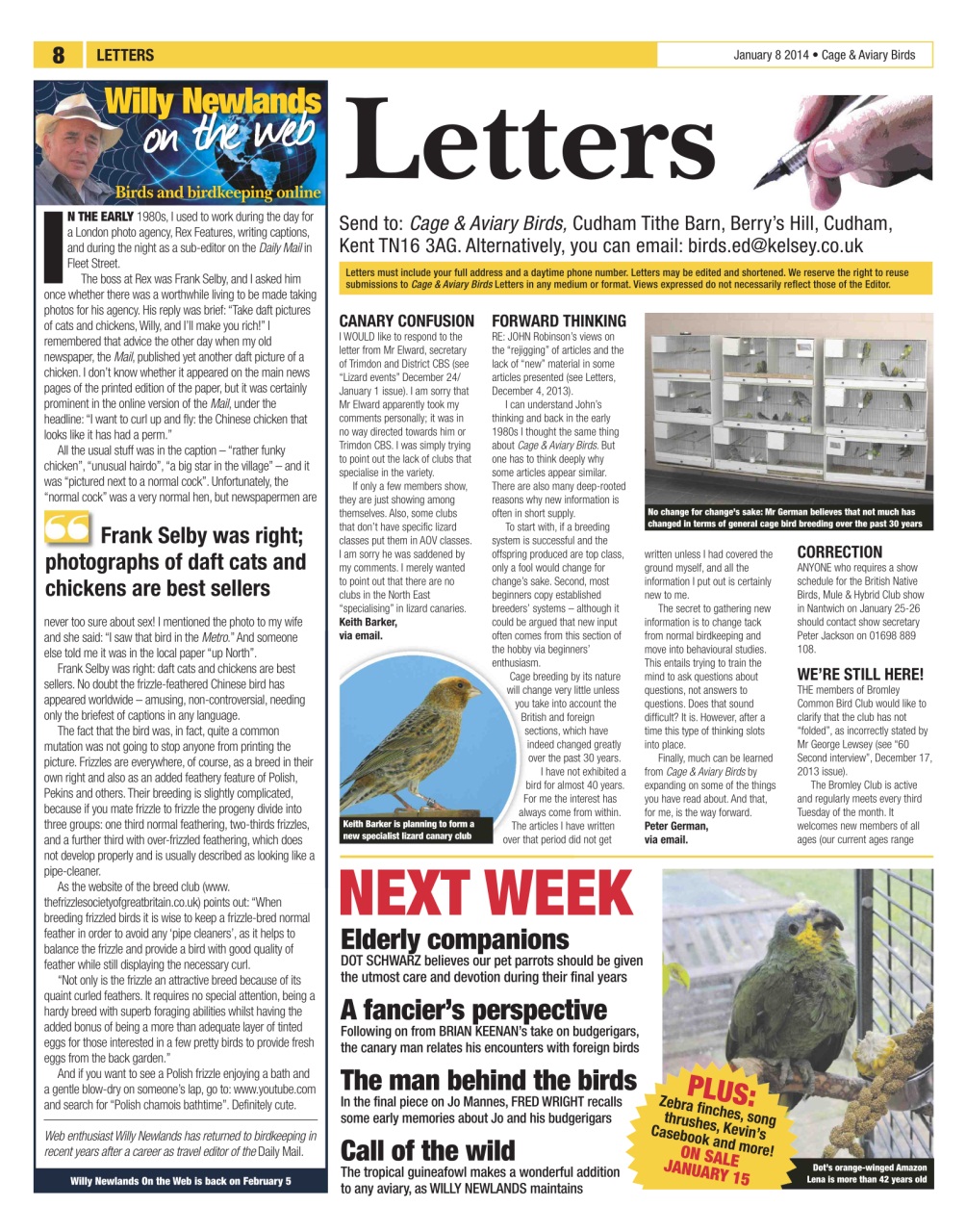 Cage & Aviary Birds Preview Pages