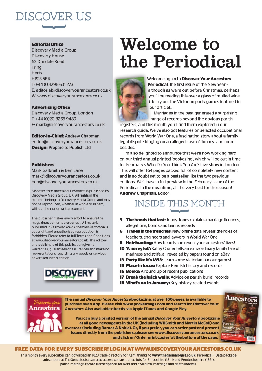 Discover Your Ancestors Preview Pages