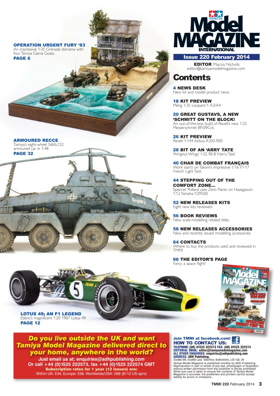Tamiya Model Magazine Preview Pages