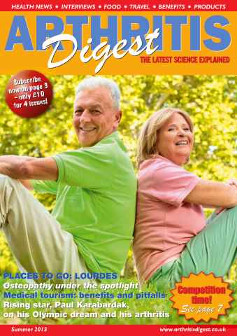 Arthritis Digest issue Summer 2013