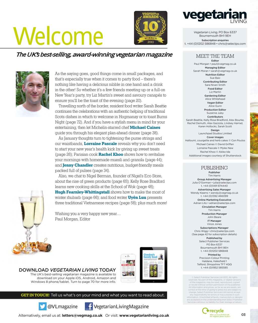 Vegetarian Living Preview Pages