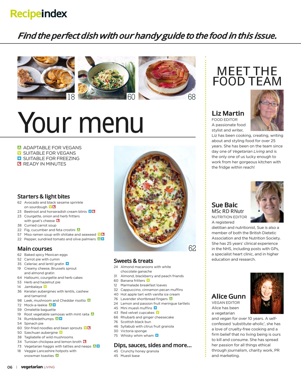 Vegetarian Living Preview Pages
