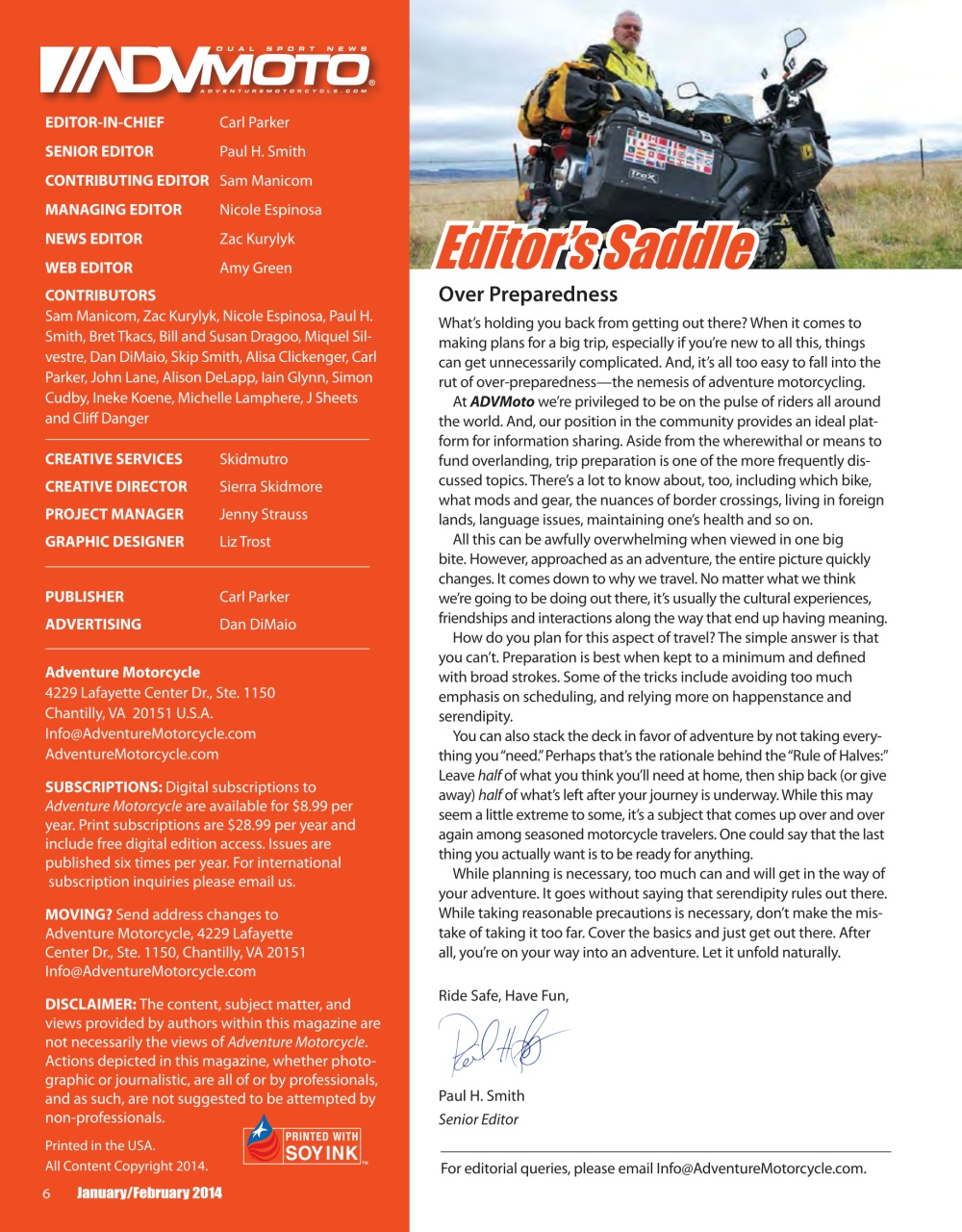 Adventure Motorcycle Preview Pages