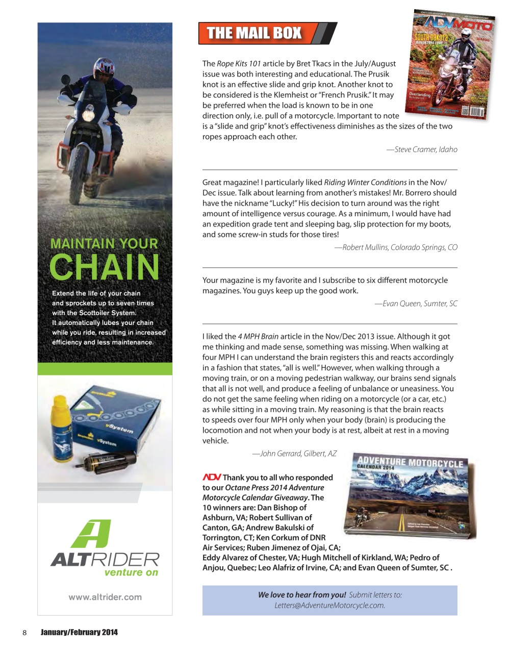 Adventure Motorcycle Preview Pages