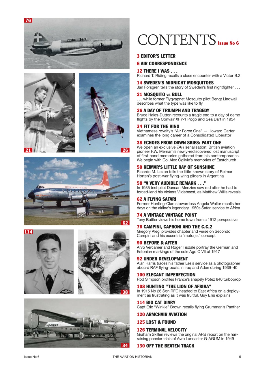 The Aviation Historian Magazine Preview Pages