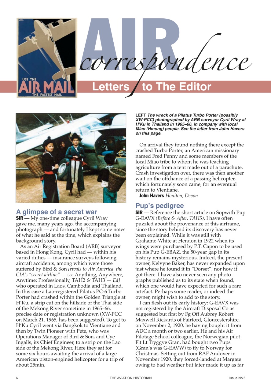 The Aviation Historian Magazine Preview Pages