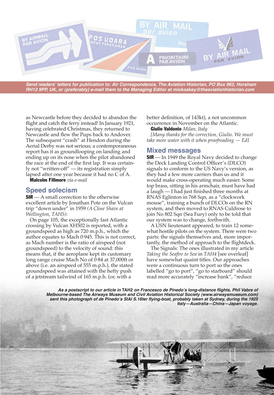The Aviation Historian Magazine Preview Pages