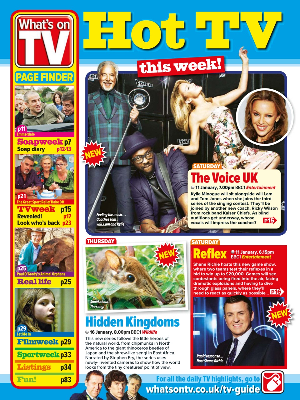 What's on TV Preview Pages