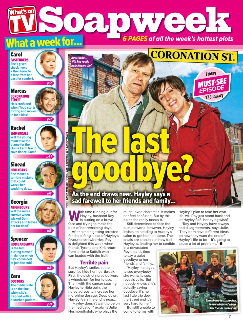 What's on TV Preview Pages