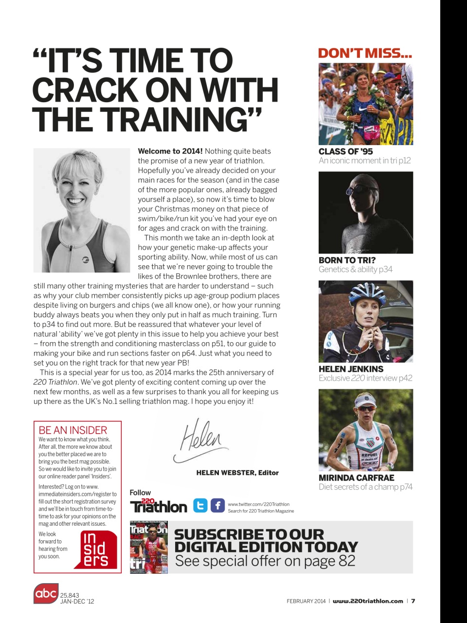 220 Triathlon Magazine Preview Pages