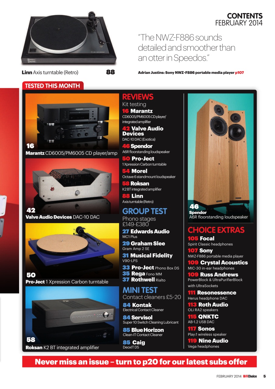 Hi-Fi Choice Preview Pages