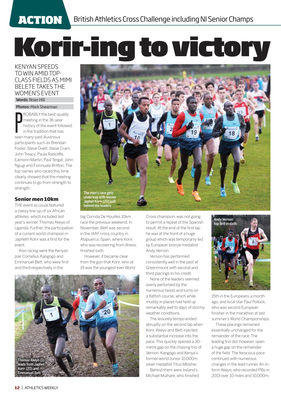 AW – Athletics Weekly Magazine Preview Pages