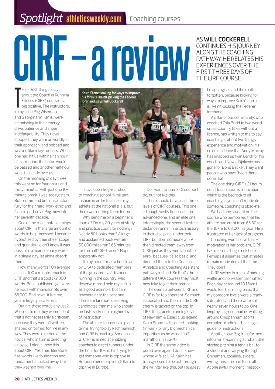 AW – Athletics Weekly Magazine Preview Pages
