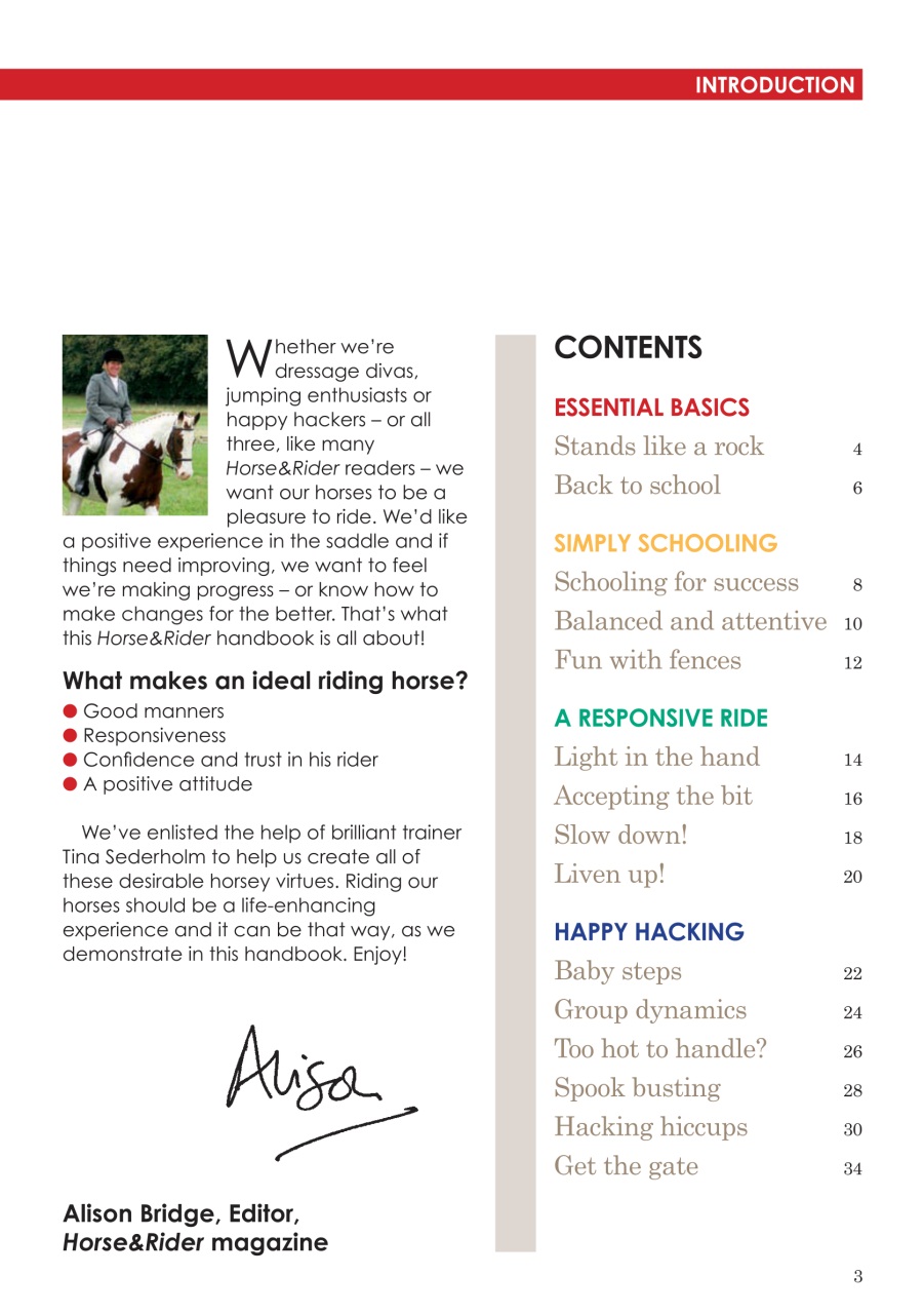 Horse&Rider Magazine - UK equestrian magazine for Horse and Rider Preview Pages