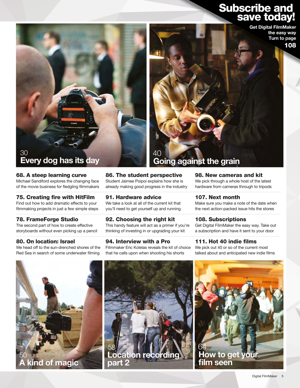 Digital FilmMaker Preview Pages