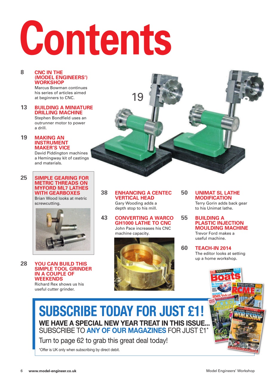 Model Engineer & Workshop Magazine Preview Pages