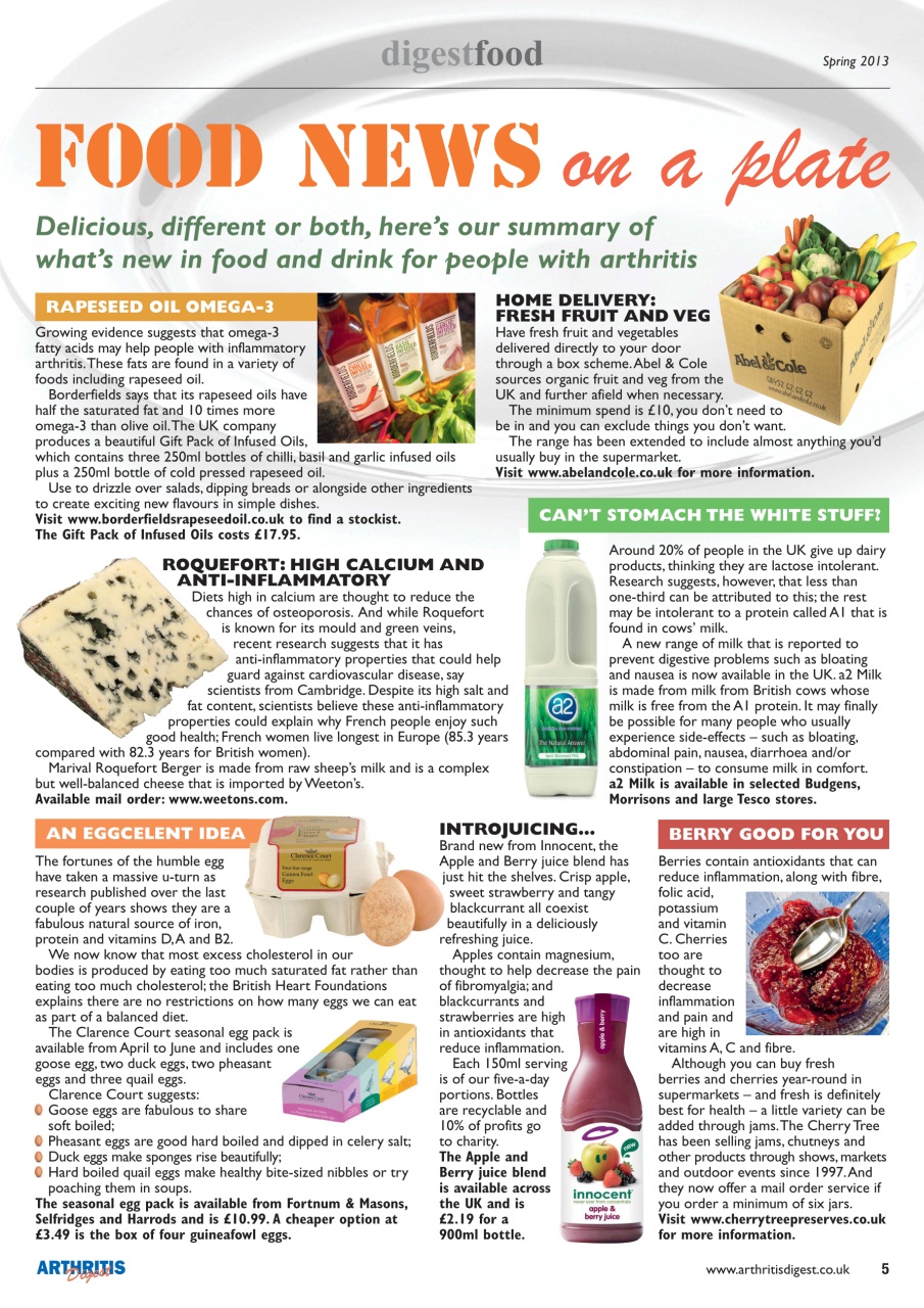 Arthritis Digest Preview Pages