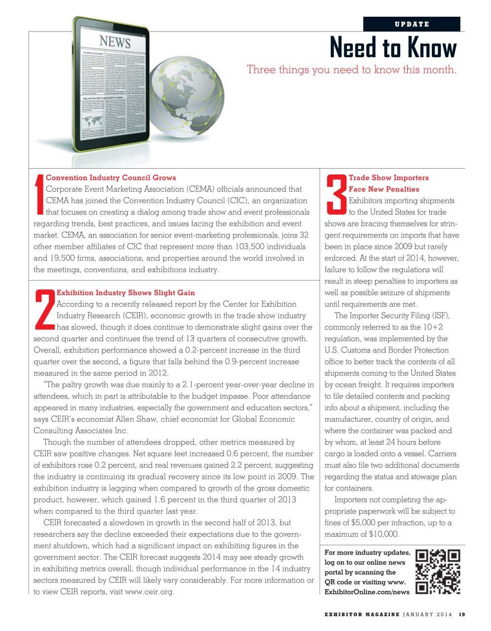 EXHIBITOR Magazine Preview Pages