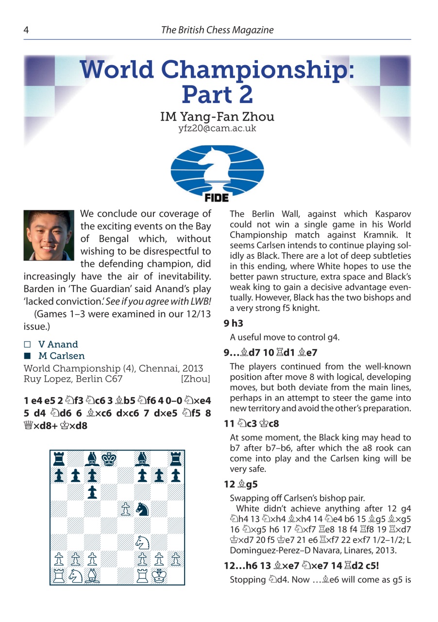 British Chess Magazine Preview Pages