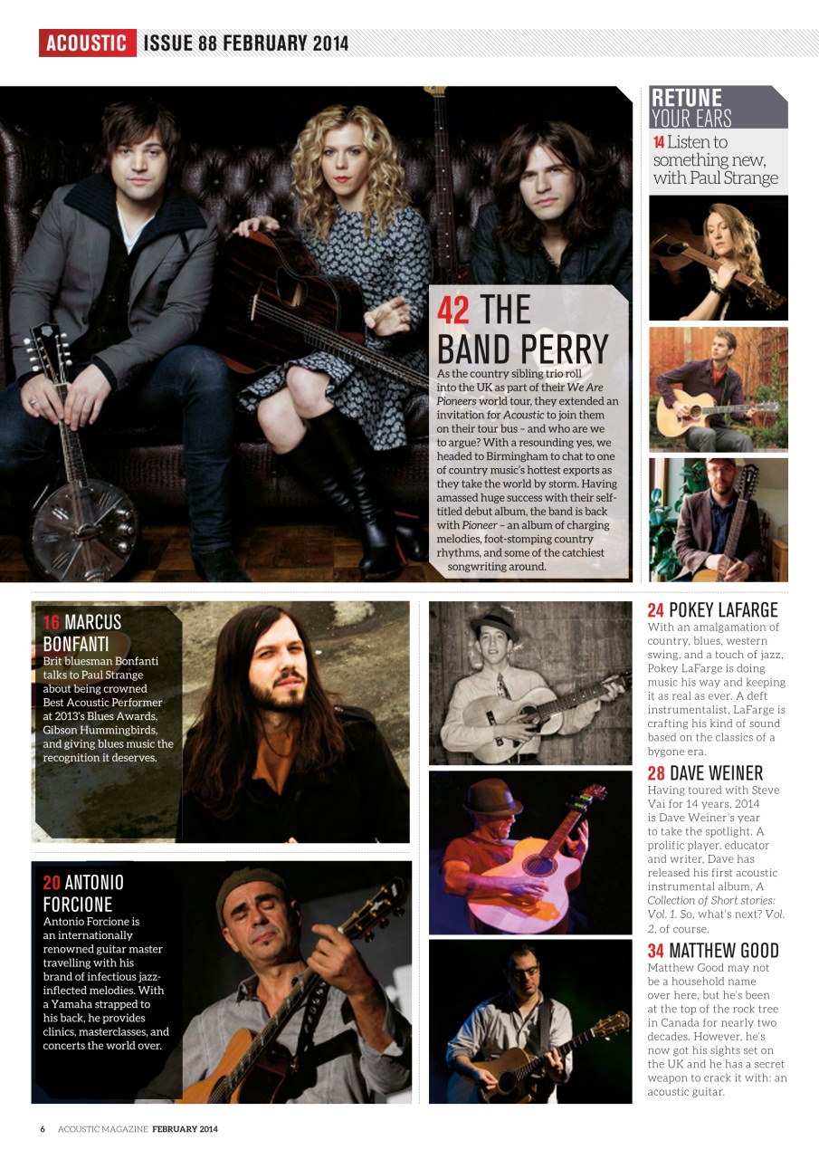 Acoustic Preview Pages