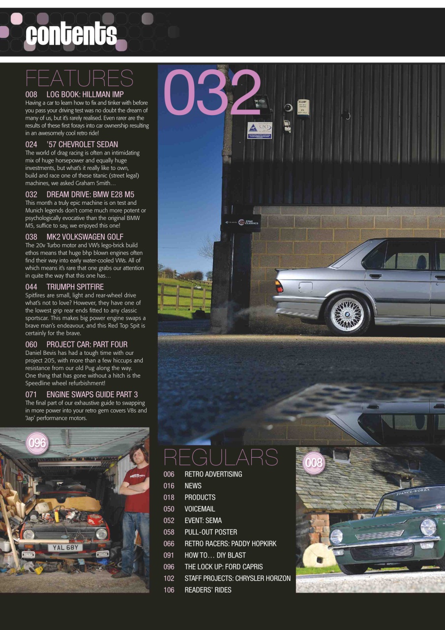 Retro Cars Preview Pages
