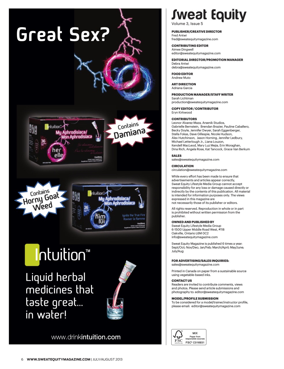 Sweat Equity Preview Pages