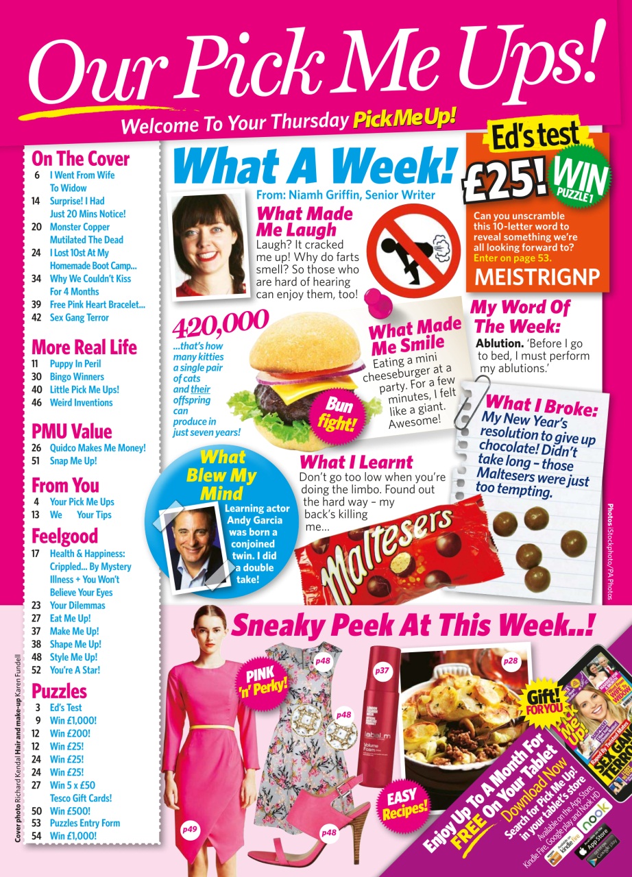 Pick Me Up Preview Pages