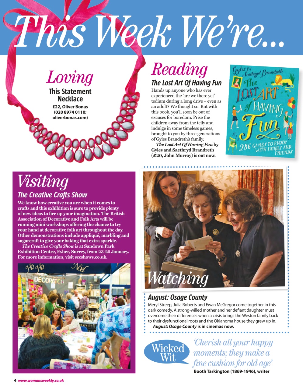 Woman's Weekly Preview Pages