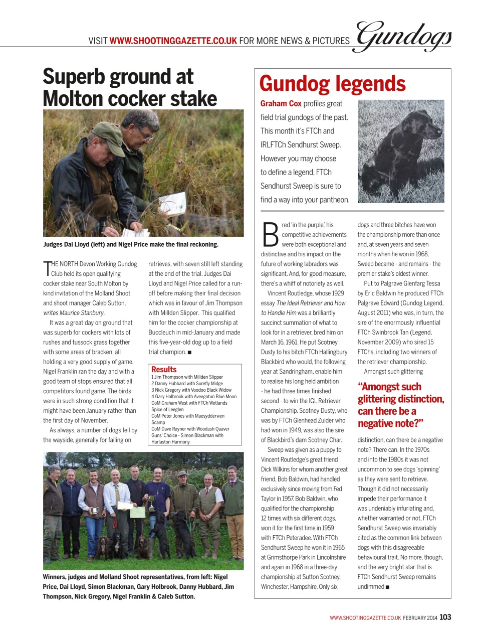 Shooting Gazette Preview Pages