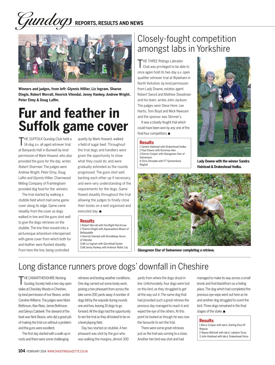 Shooting Gazette Preview Pages