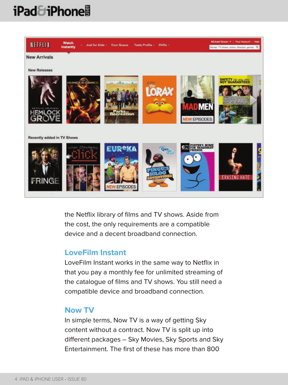 iPad and iPhone User Preview Pages