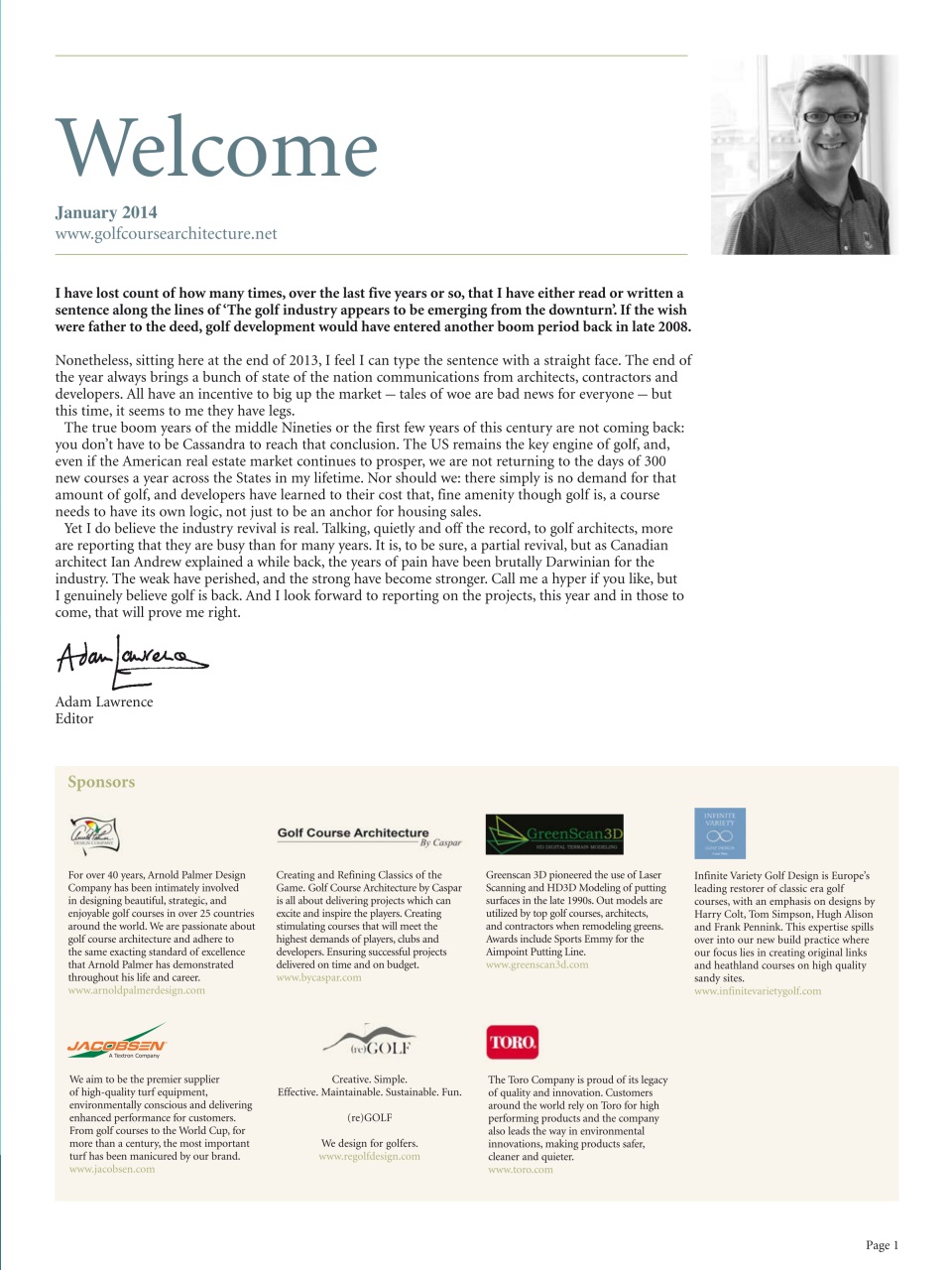 Golf Course Architecture Preview Pages