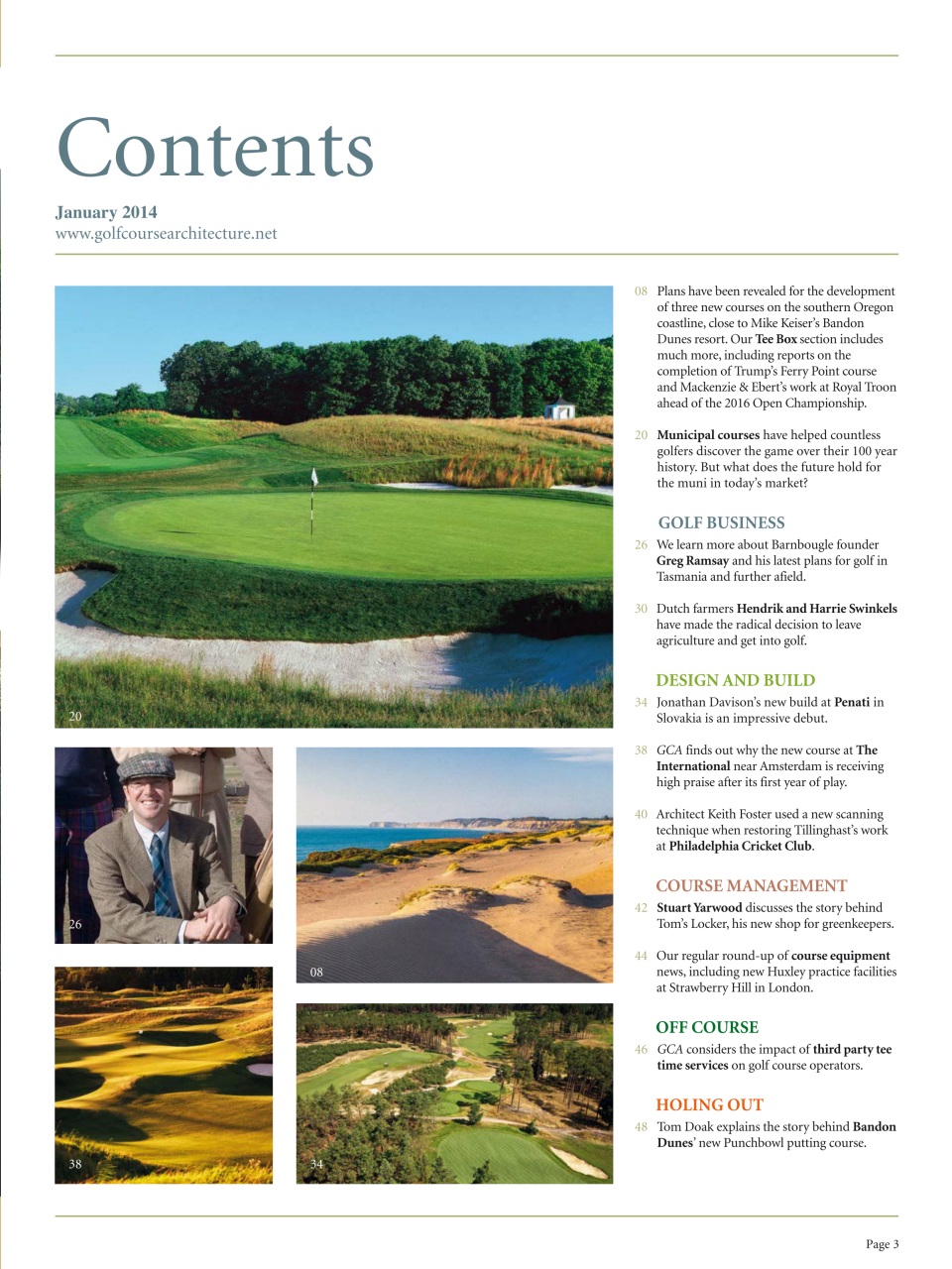 Golf Course Architecture Preview Pages