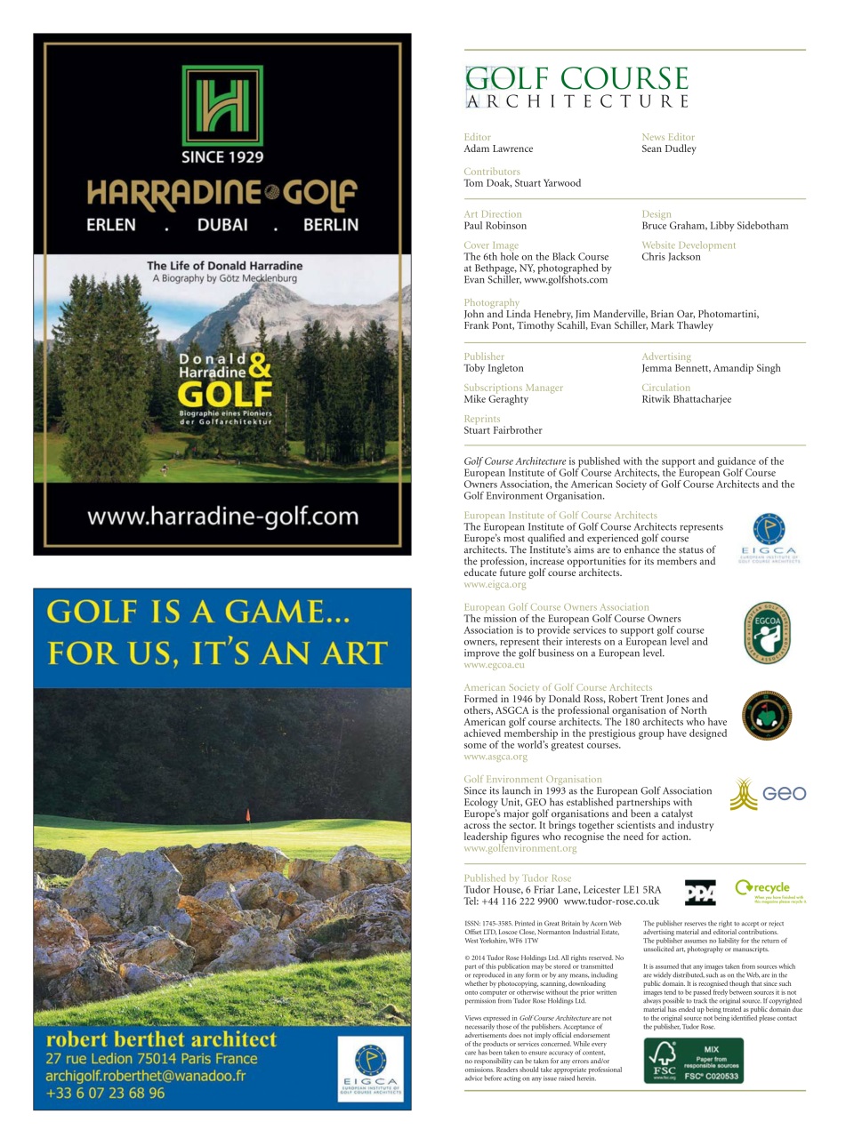 Golf Course Architecture Preview Pages