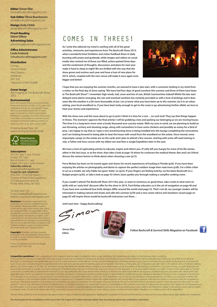 Bushcraft & Survival Skills Magazine Preview Pages