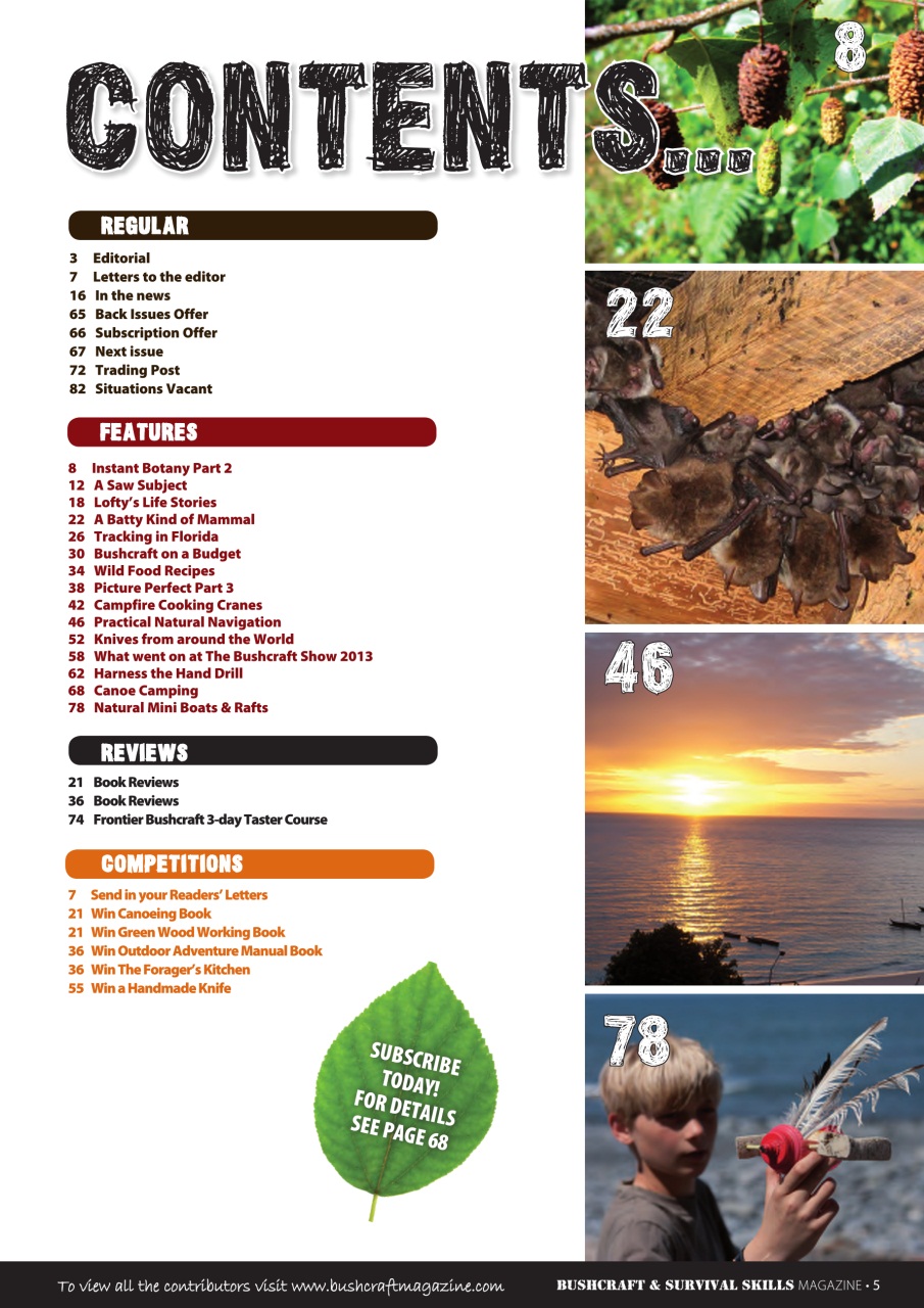 Bushcraft & Survival Skills Magazine Preview Pages