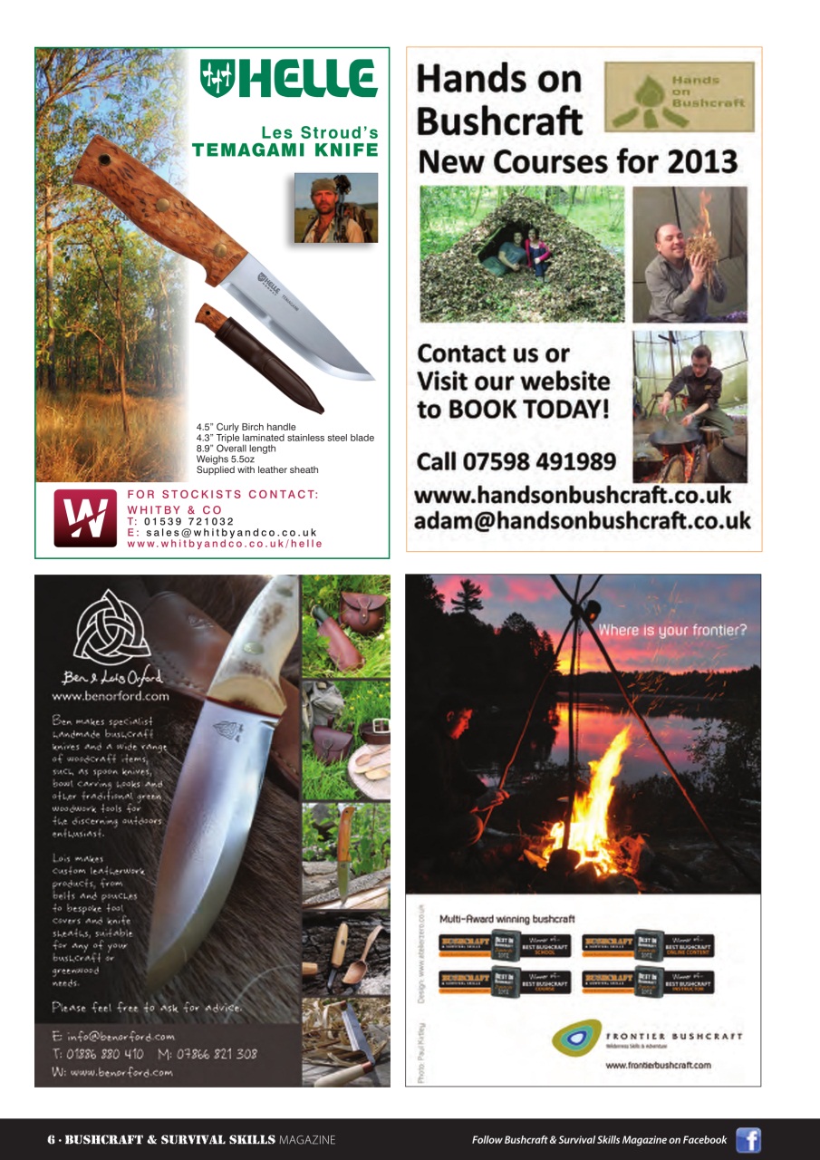 Bushcraft & Survival Skills Magazine Preview Pages