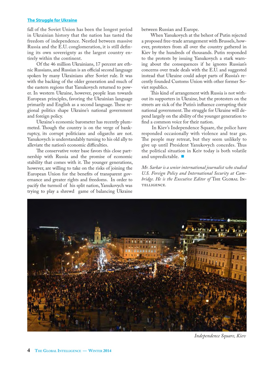 The Global Intelligence Preview Pages