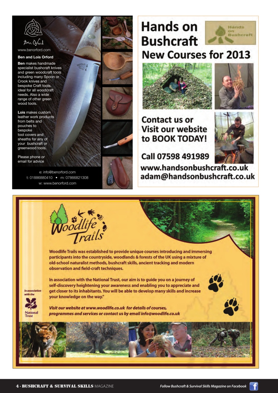 Bushcraft & Survival Skills Magazine Preview Pages
