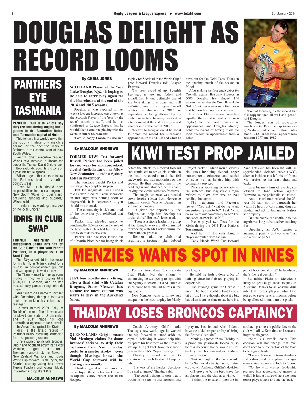 League Express Preview Pages